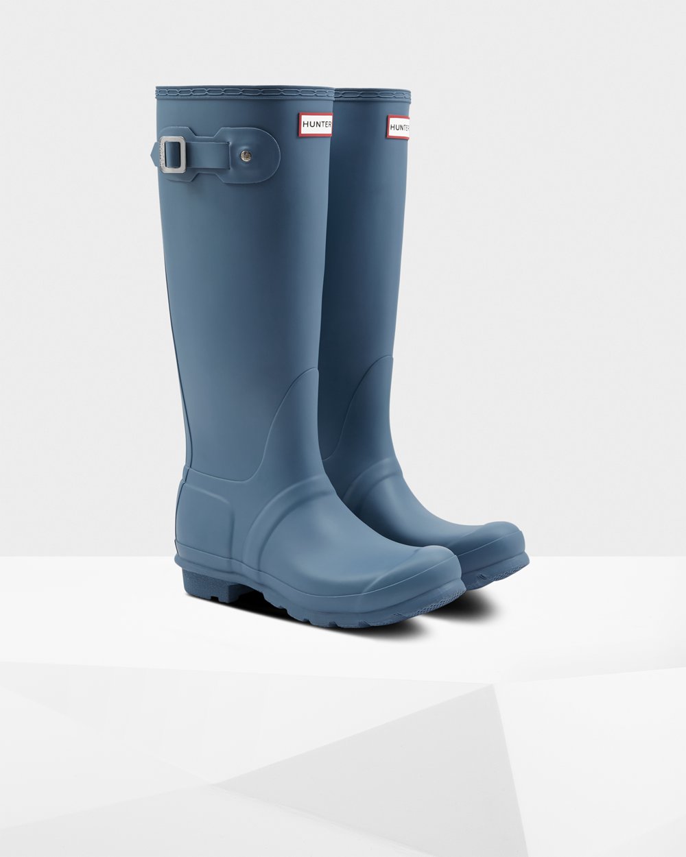 Womens Hunter Tall Rain Boots Blue - Original - 2987143-DV